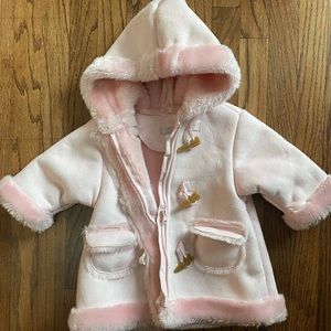 Pink Faux 6-9 Baby Jacket